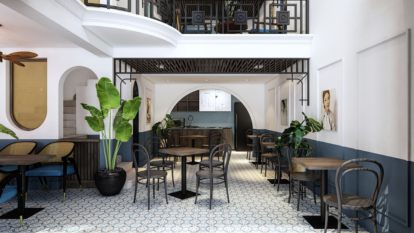 Ứng dụng phong cách Indochine trong thiết kế nhà hàng, café