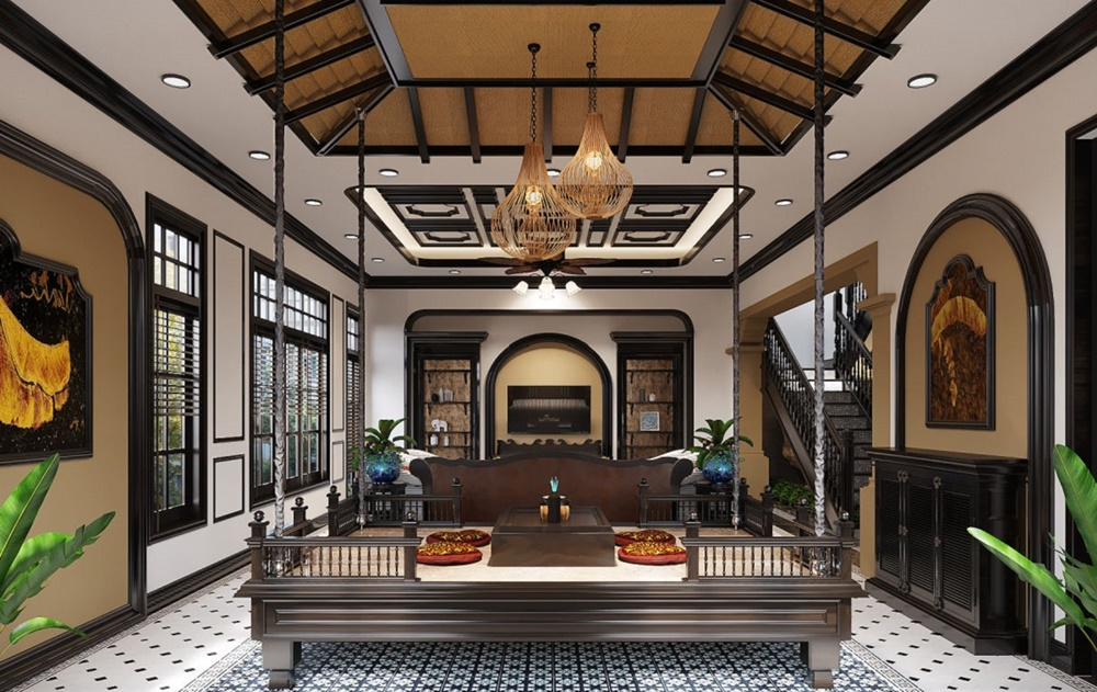 Khám phá nét tinh tế trong kiến trúc nội thất Indochine sang trọng
